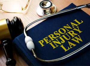 Desk of a personal injury lawyer